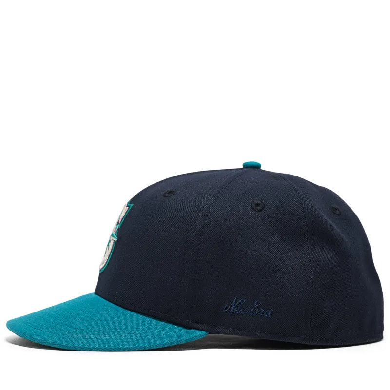 New Era x Politics Seattle Mariners 59FIFTY Fitted Hat - Navy/Teal