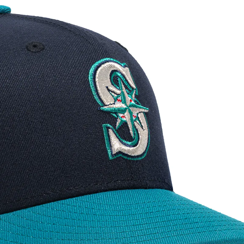 New Era x Politics Seattle Mariners 59FIFTY Fitted Hat - Navy/Teal