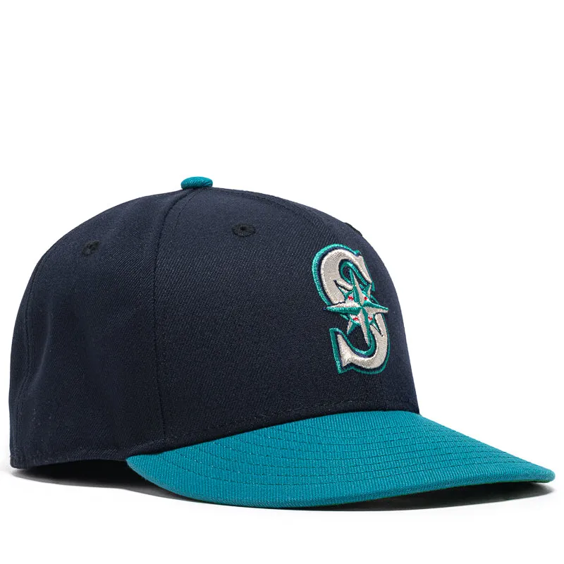 New Era x Politics Seattle Mariners 59FIFTY Fitted Hat - Navy/Teal