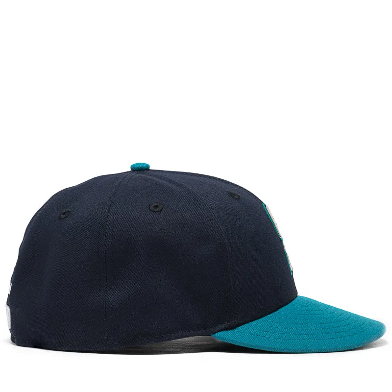 New Era x Politics Seattle Mariners 59FIFTY Fitted Hat - Navy/Teal