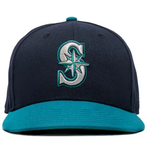 New Era x Politics Seattle Mariners 59FIFTY Fitted Hat - Navy/Teal