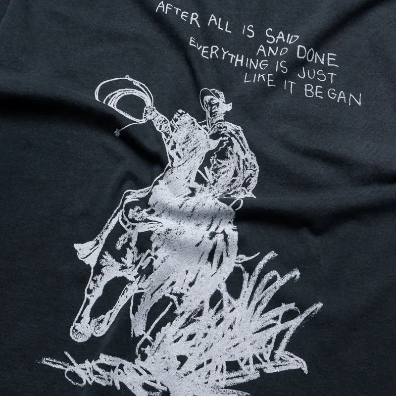 One Of These Days After All Is Said Tee - Sun Faded Black