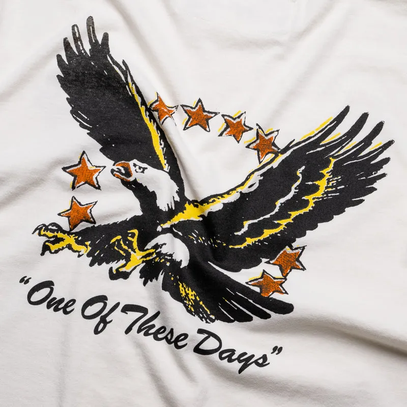 One Of These Days Screaming Eagle Tee - Bone