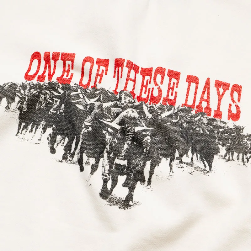 One Of These Days Stampede Crewneck - Bone