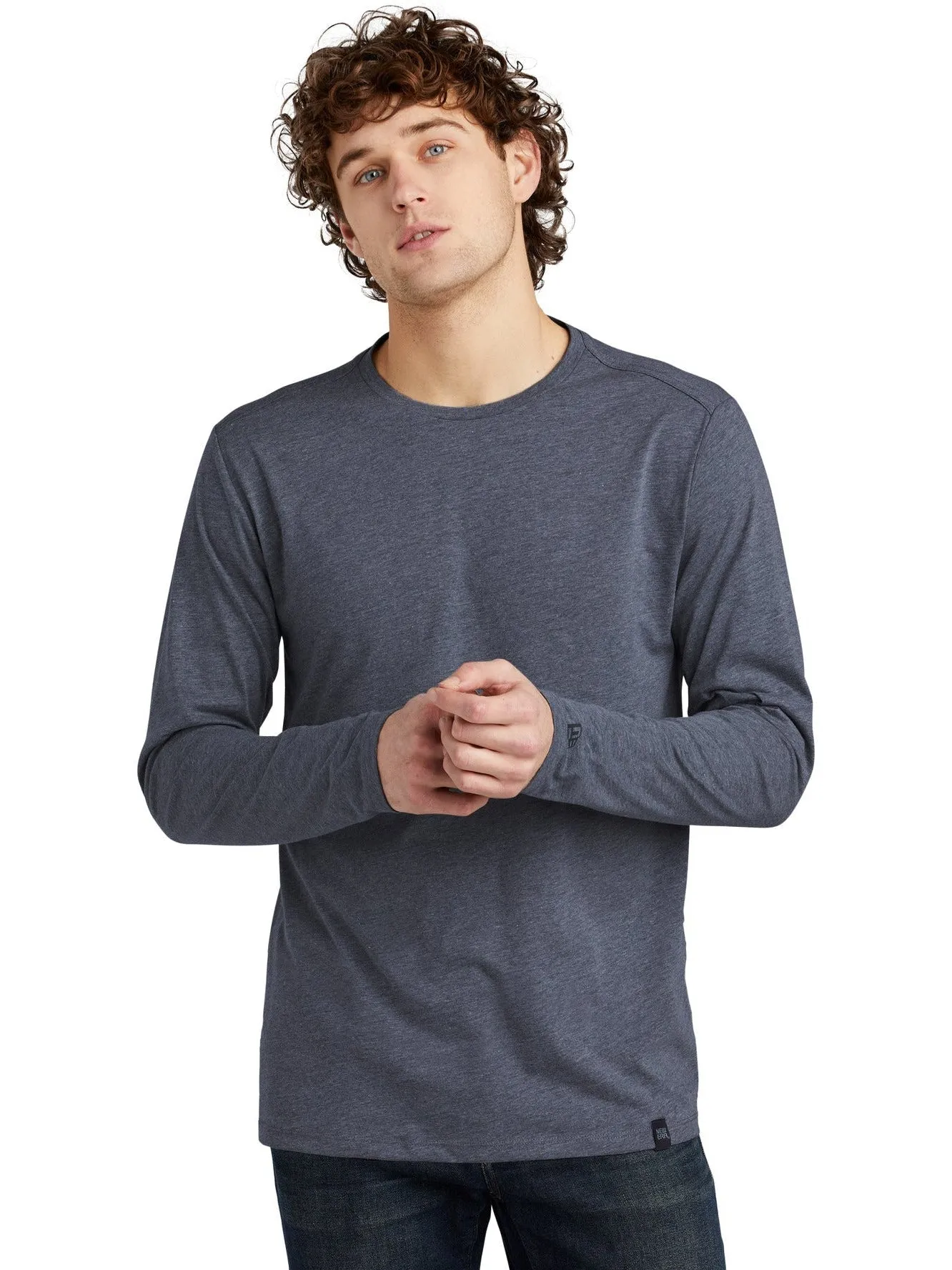 OUTLET-New EraHeritage Blend Long Sleeve Crew Tee