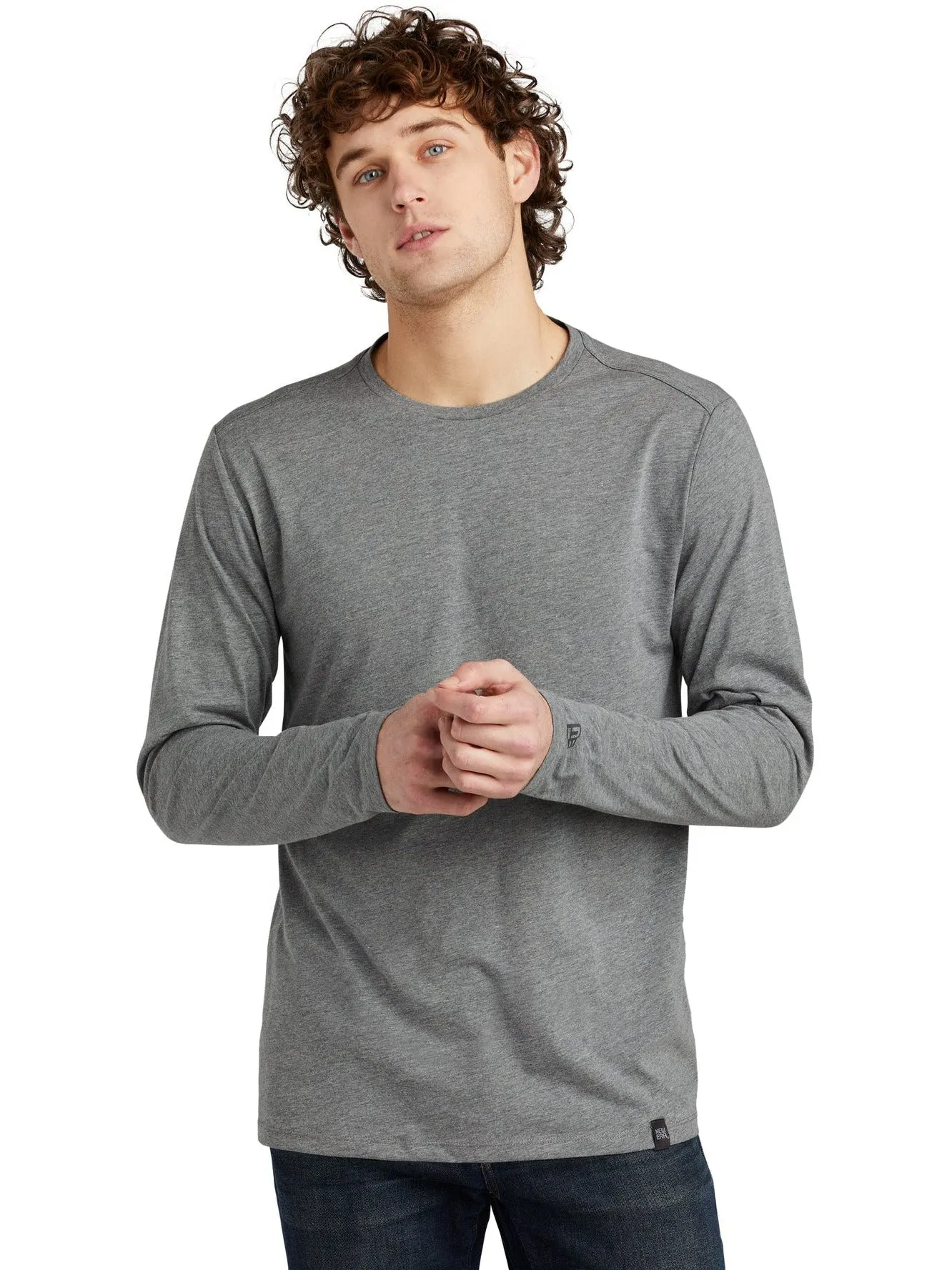 OUTLET-New EraHeritage Blend Long Sleeve Crew Tee