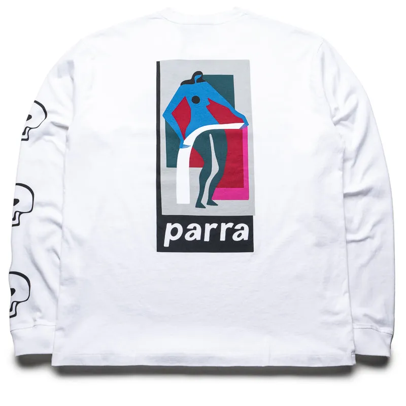 Parra Lowering The Bar L/S Tee - White