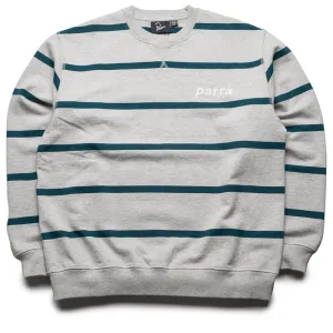 Parra Pristine Striper Crew - Heather Grey