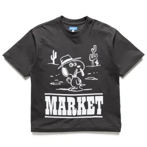 Peanuts x Market Needles Tee - Washed Black
