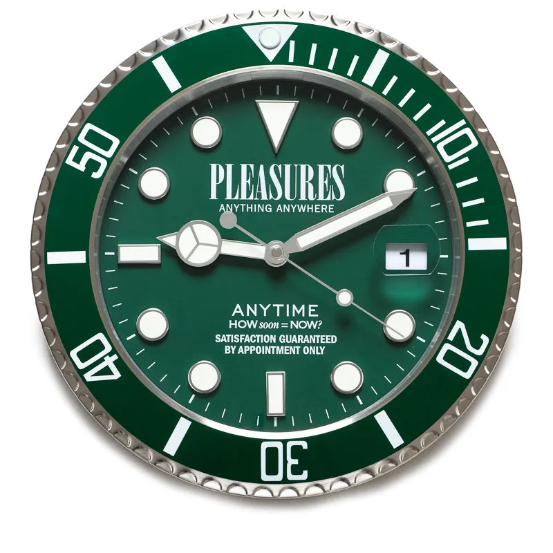 Pleasures Anytime Clock - Green