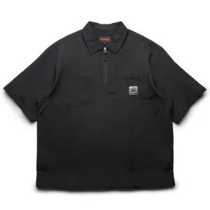 Pleasures Electron Zip Polo - Black