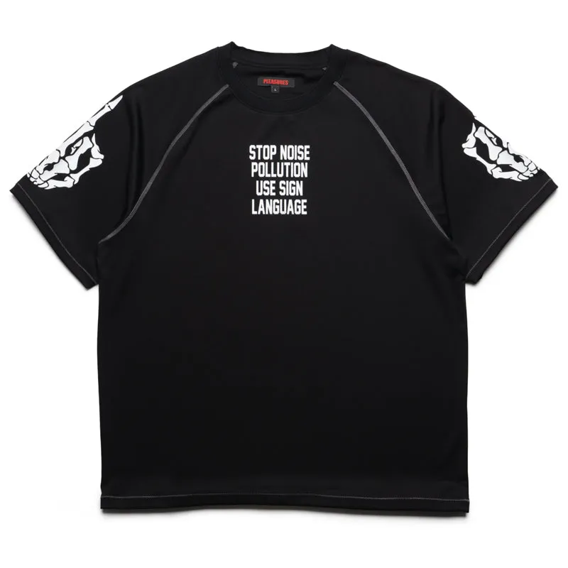 Pleasures Pollution Boxy Raglan Tee - Black