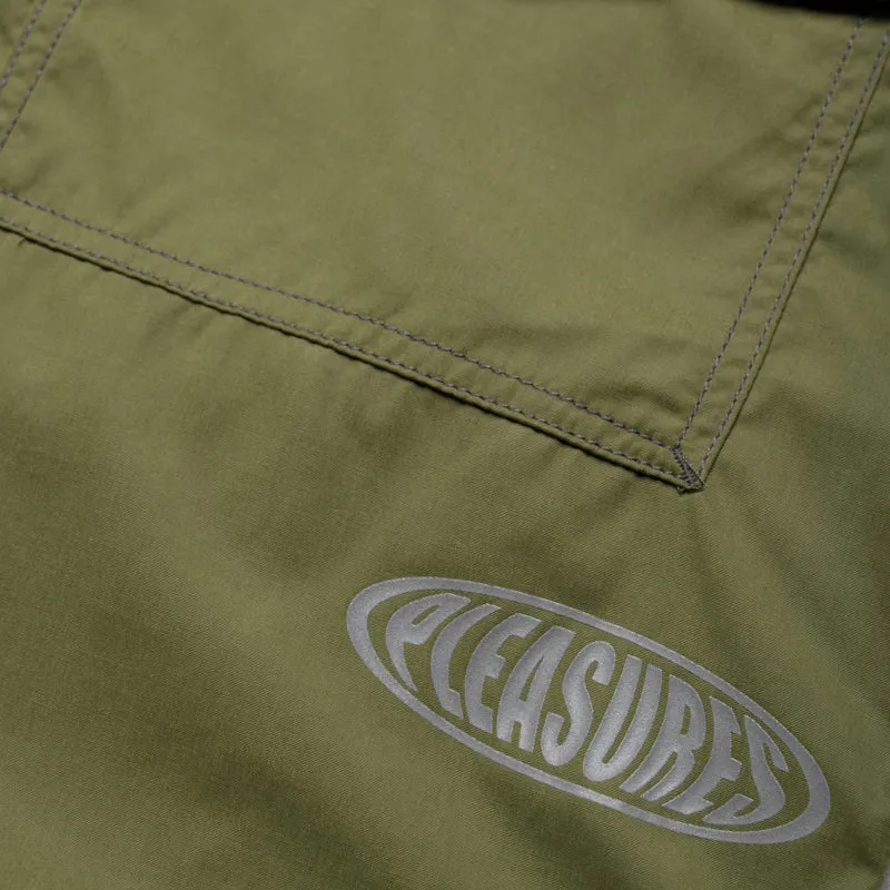 Pleasures Raider Cargo Shorts - Olive