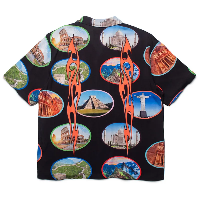 Pleasures Seven Wonder Camp Shirt - Black/Multi