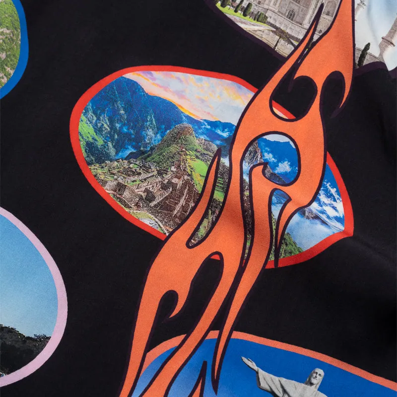Pleasures Seven Wonder Camp Shirt - Black/Multi