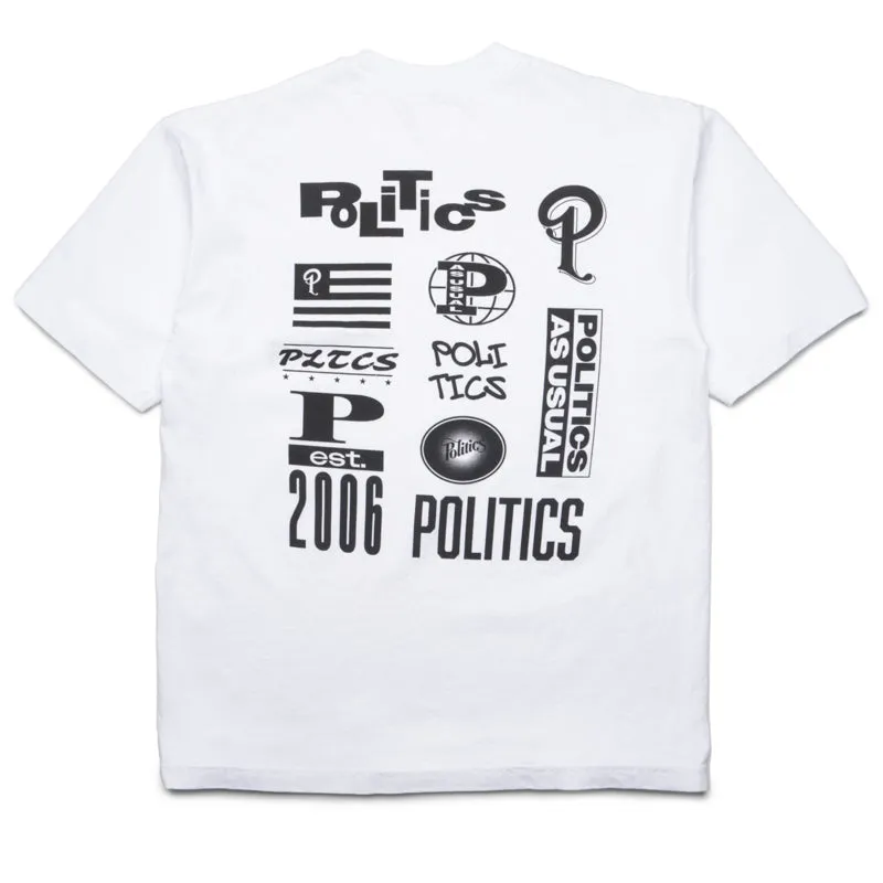 Politics Bootleg Tee - White