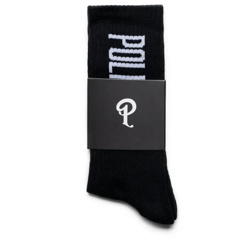 Politics Brick Logo Socks - Black