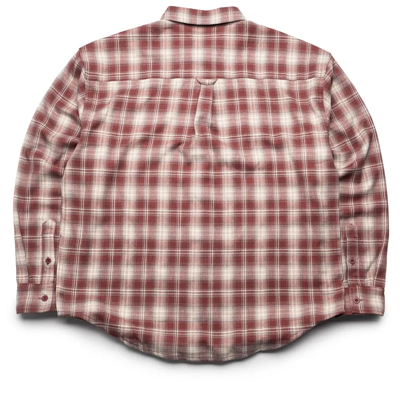Politics Canyon Flannel Shirt - Rosewood