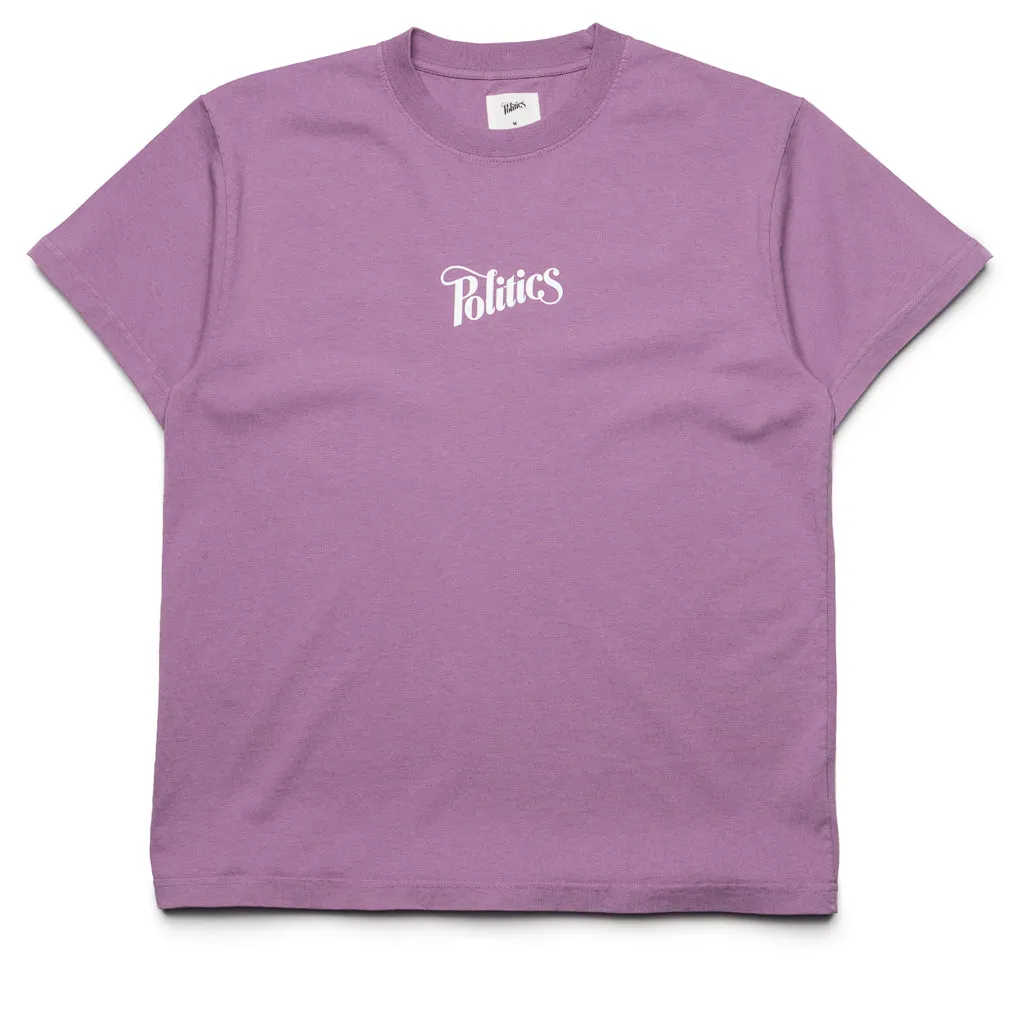 Politics Every Days Tee - Plum
