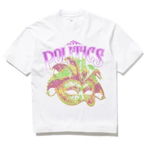 Politics Mask Tee - White