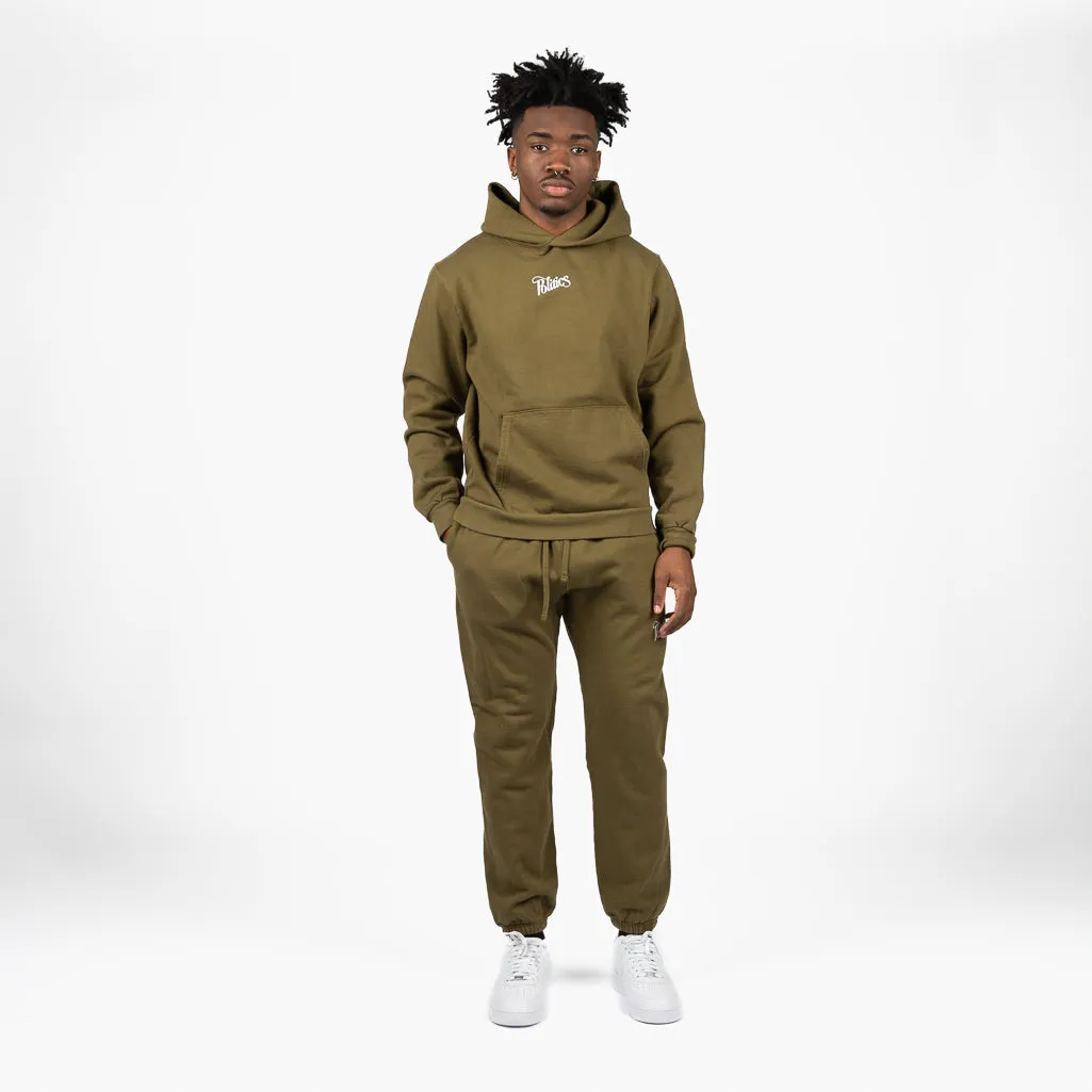 Politics Script Sweatpants - Matcha