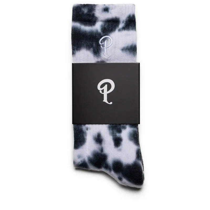 Politics Tie Dye P Logo Socks - Black