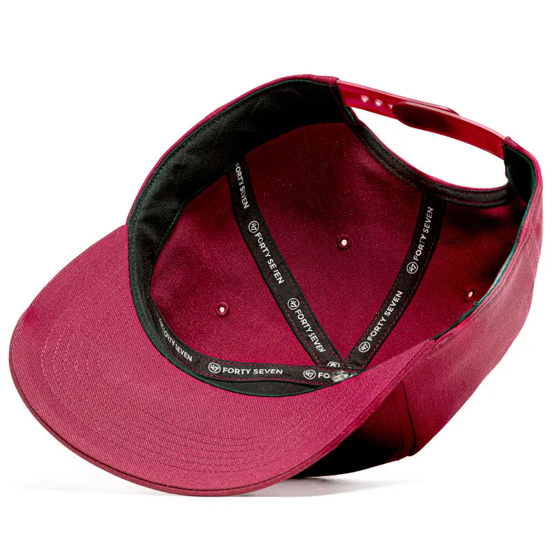 Politics x '47 Alternate Script Logo Snapback - Maroon
