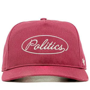 Politics x '47 Alternate Script Logo Snapback - Maroon