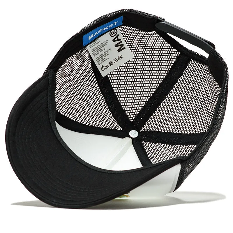 Politics x Market 5 Trucker Hat - Black/White