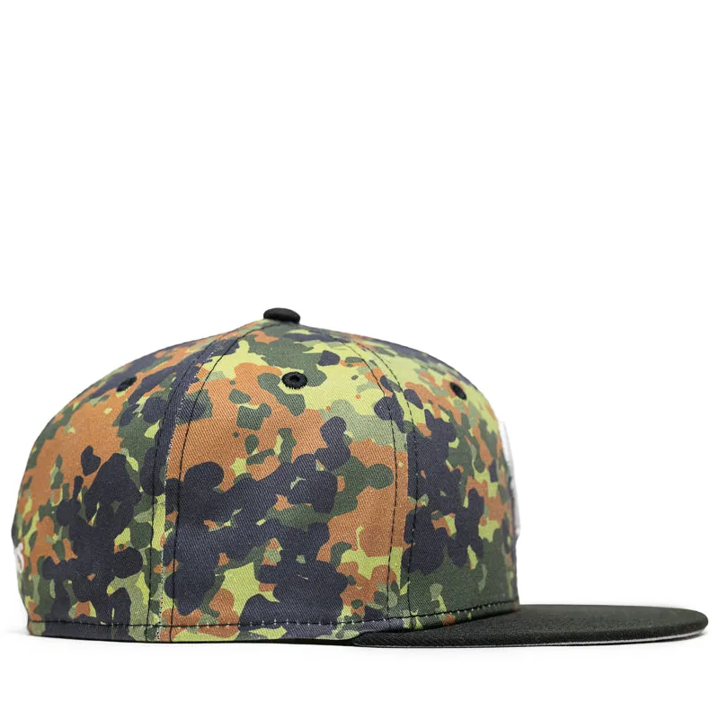 Politics x New Era 59FIFTY Fitted Hat - Black/Flecktarn Camo