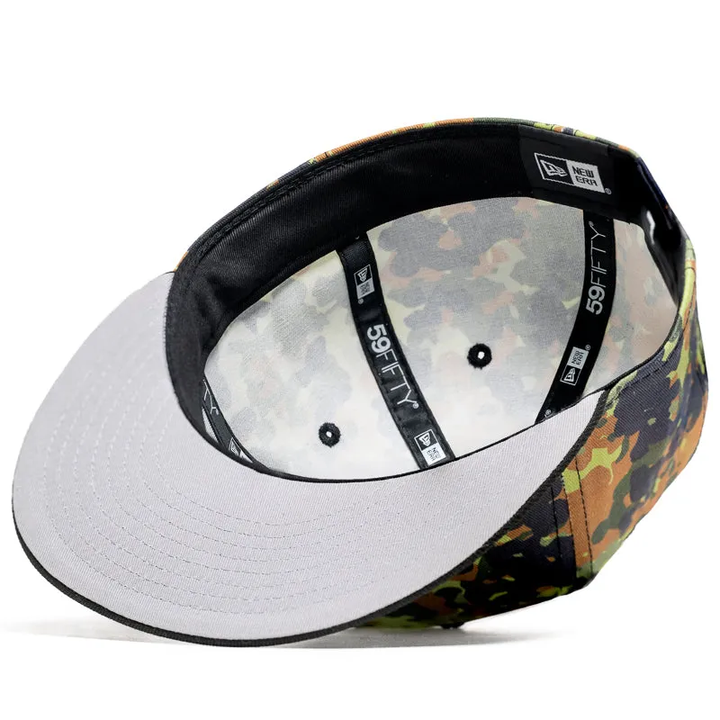 Politics x New Era 59FIFTY Fitted Hat - Black/Flecktarn Camo