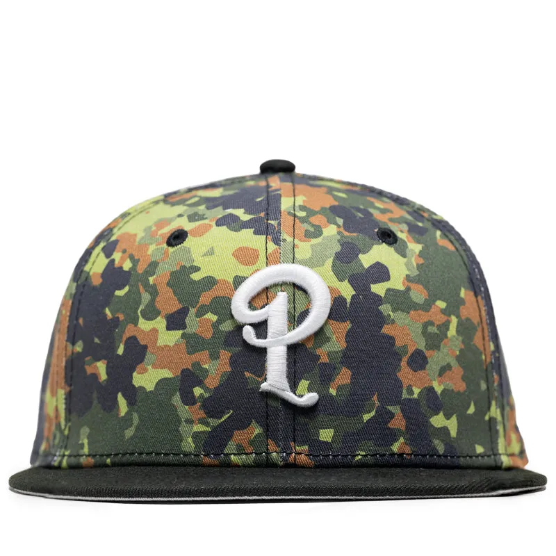 Politics x New Era 59FIFTY Fitted Hat - Black/Flecktarn Camo