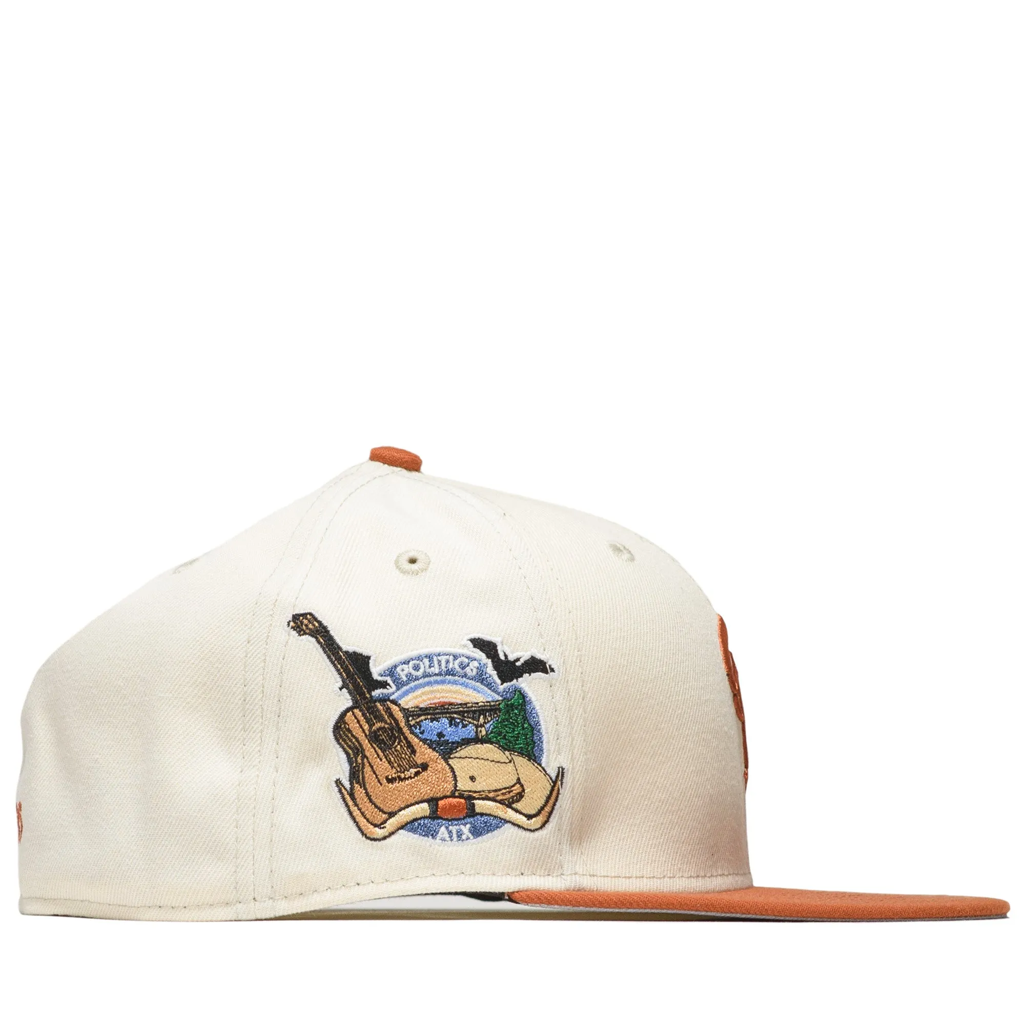 Politics x New Era City Series 59FIFTY Fitted Hat - Cream/Rust