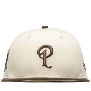 Politics x New Era City Series 59FIFTY Fitted Hat - Cream/Walnut