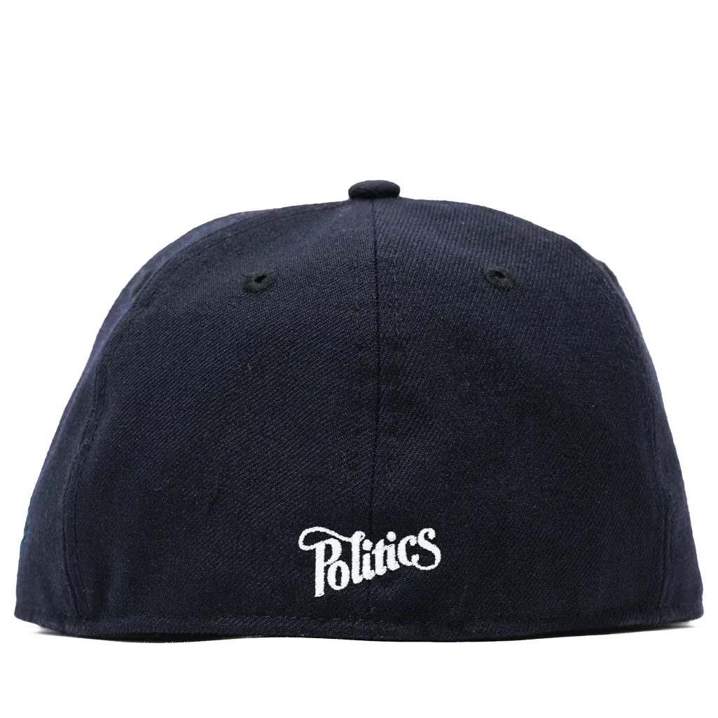 Politics x New Era Wool 59FIFTY Fitted Hat - Navy