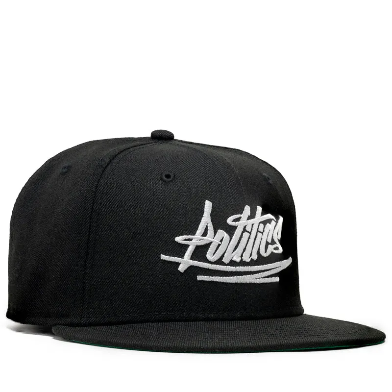 Politics x New Era Wool Graffiti 59FIFTY Fitted Hat - Black