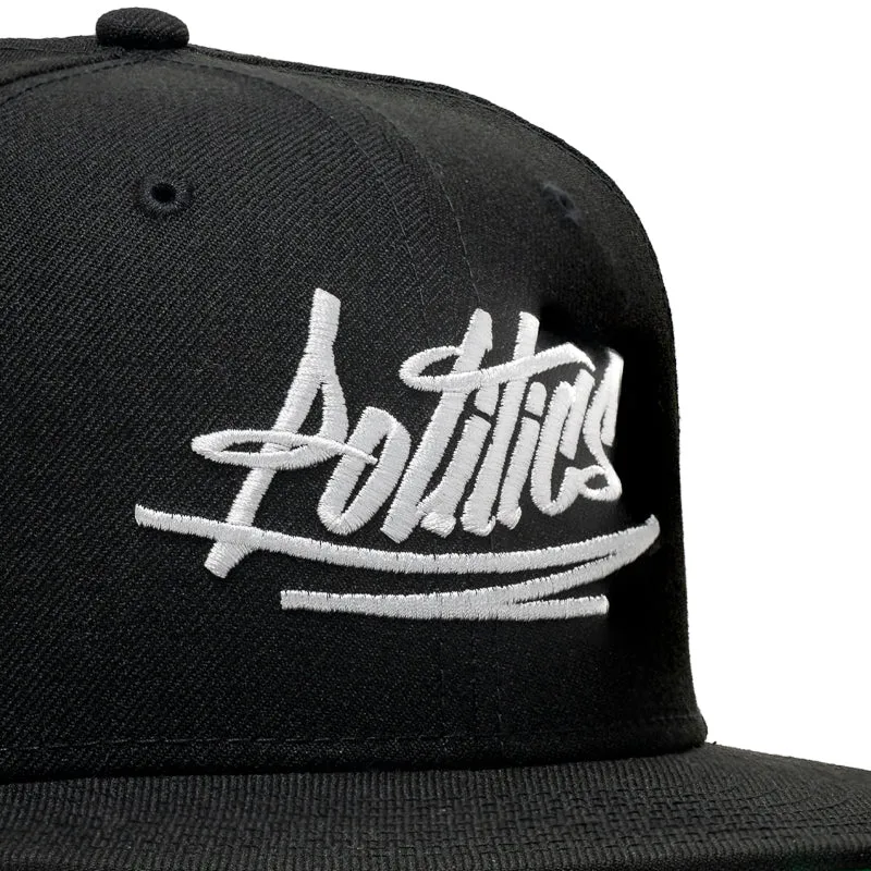 Politics x New Era Wool Graffiti 59FIFTY Fitted Hat - Black