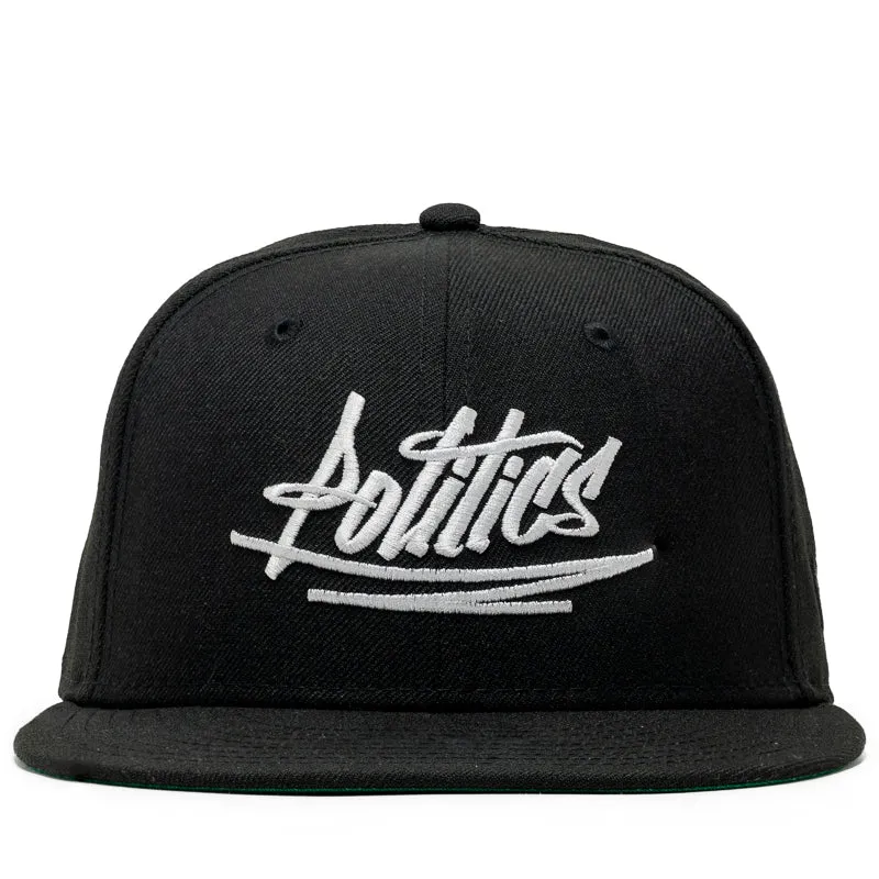 Politics x New Era Wool Graffiti 59FIFTY Fitted Hat - Black