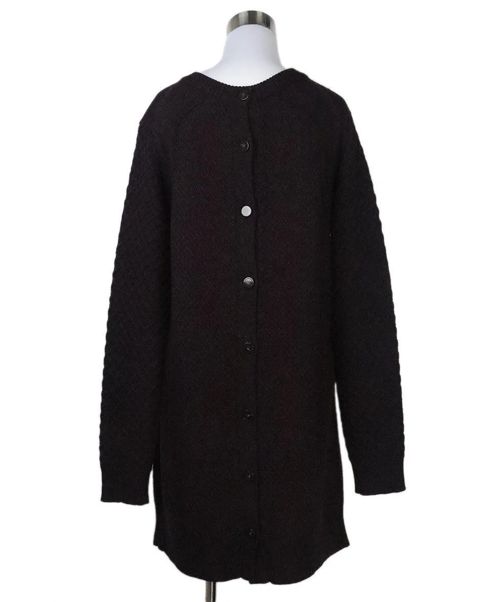 Proenza Schouler Purple & Black Wool Dress sz 8