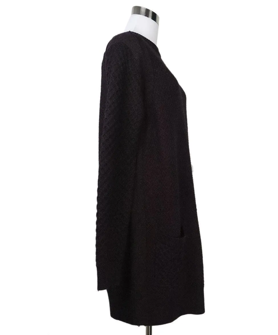 Proenza Schouler Purple & Black Wool Dress sz 8