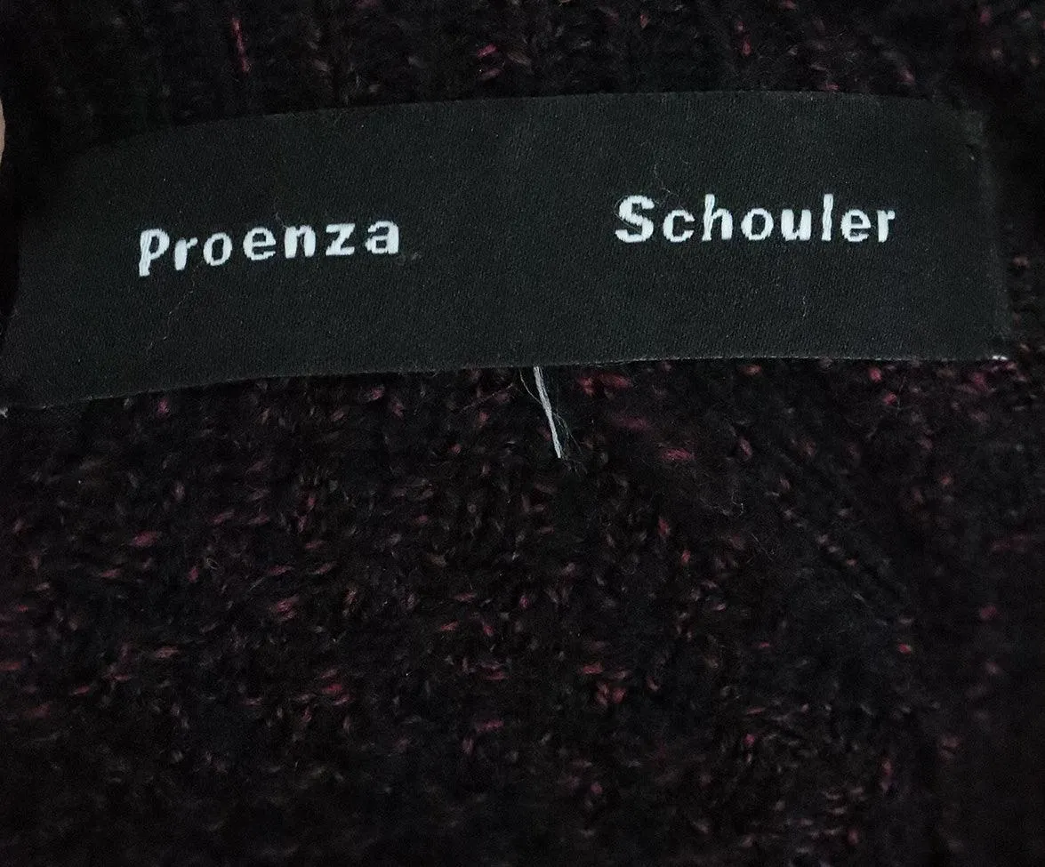 Proenza Schouler Purple & Black Wool Dress sz 8