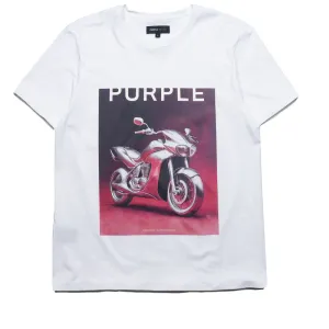 Purple Brand All Chrome Tee - White
