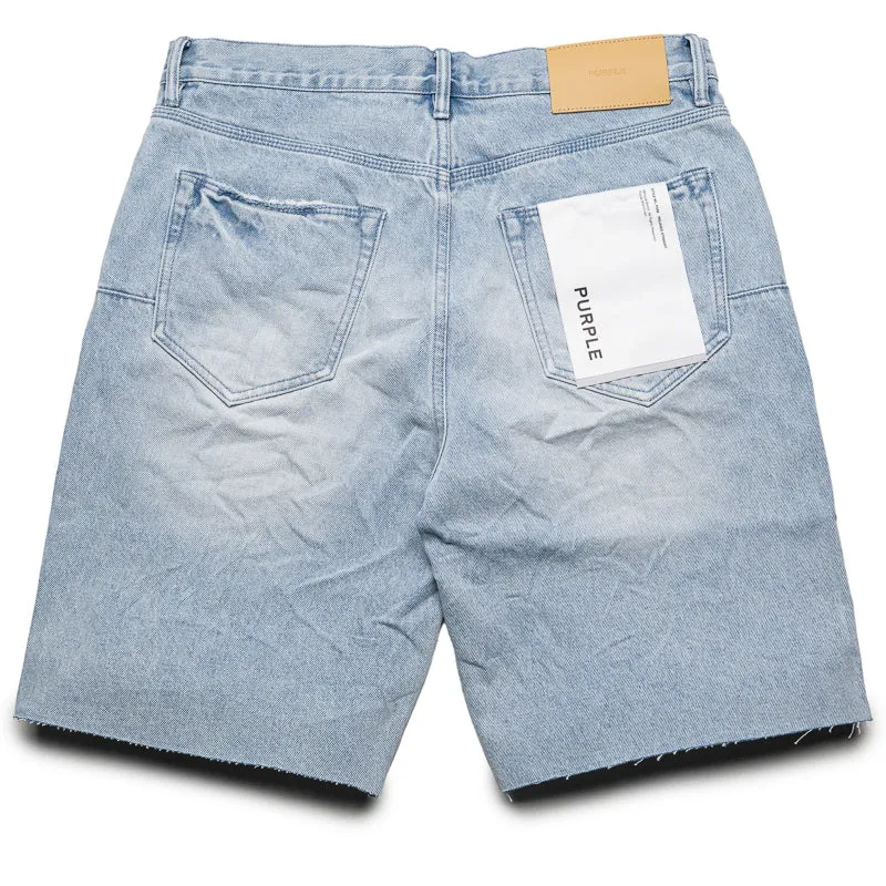 Purple Brand Ciel Blue Denim Shorts - Light Indigo