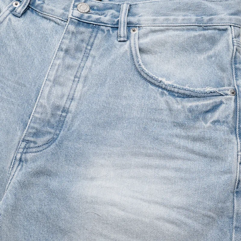Purple Brand Ciel Blue Denim Shorts - Light Indigo