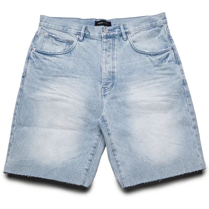 Purple Brand Ciel Blue Denim Shorts - Light Indigo