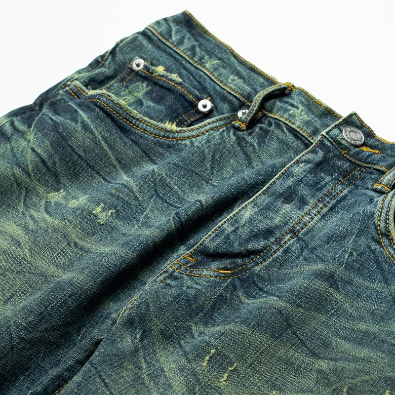 Purple Brand Dirty Patina Low Rise Skinny Jean - Dark Indigo