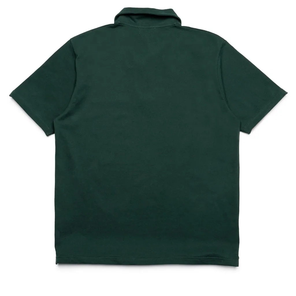 Quiet Golf Society Short Sleeve Polo - Forest