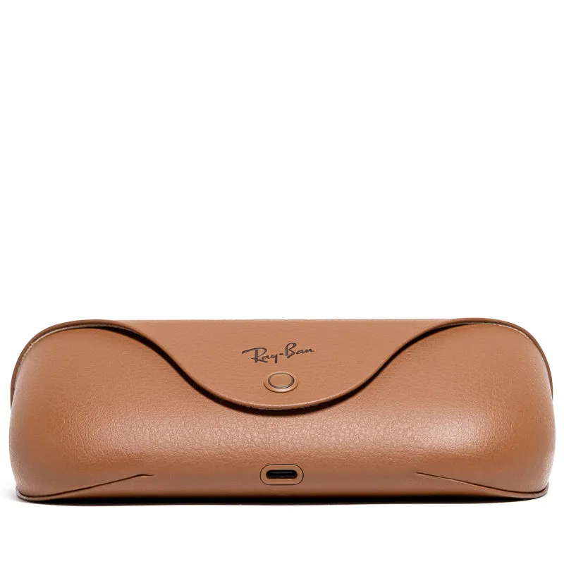 Ray-Ban Wayfarer Meta - Shiny Caramel/Polar Brown
