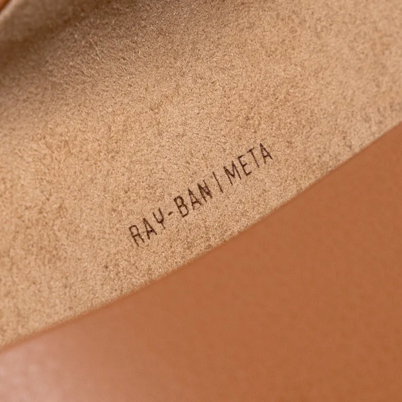 Ray-Ban Wayfarer Meta - Shiny Caramel/Polar Brown