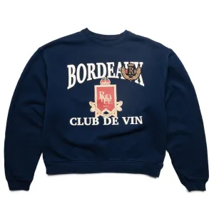 Rhude Bordeaux Crewneck - Navy